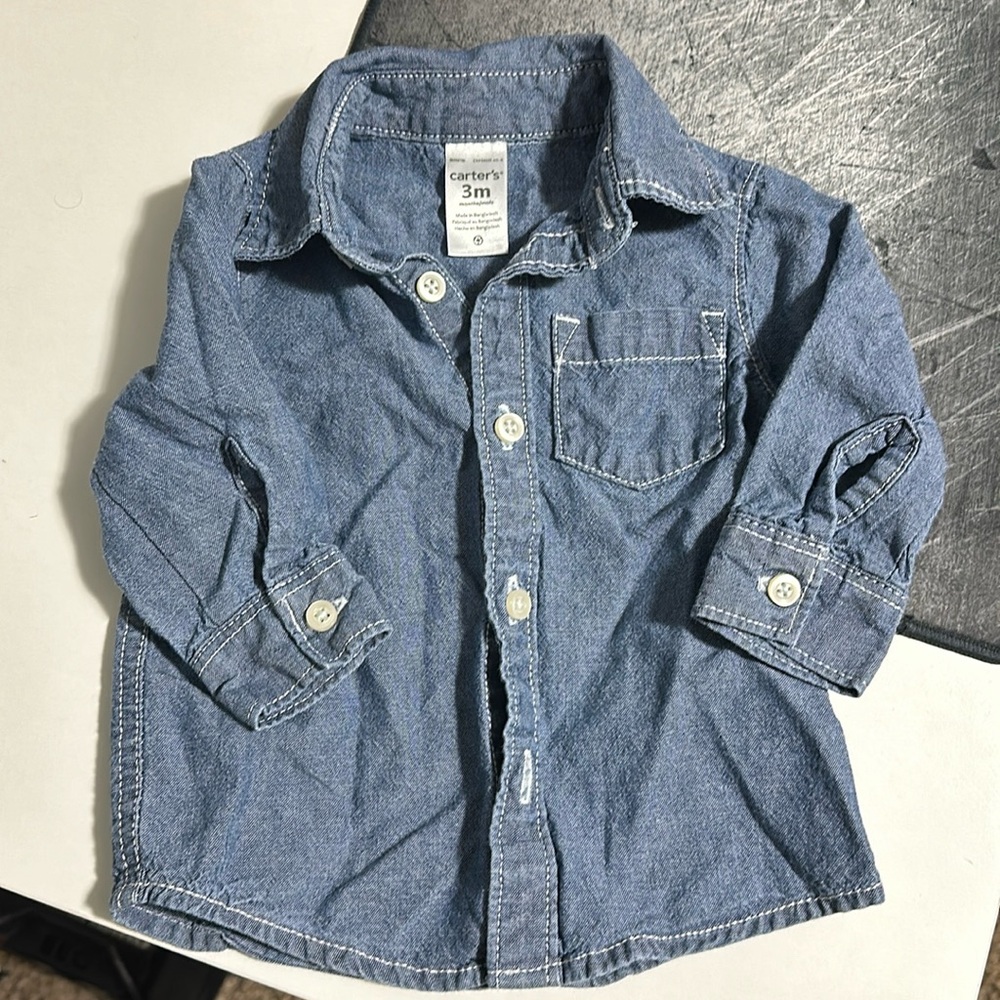 Baby 3m Carter’s denim button down